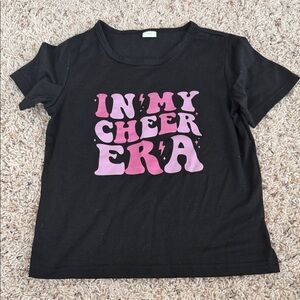 Stylish Black Kids Tee with Pink Graphic